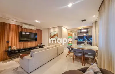 Apartamento com 3 dormitórios à venda, 140 m² por r$ 1.500.000,00 - pompéia - santos/sp
