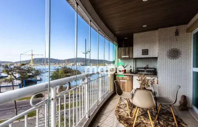 Apartamento com 3 dormitórios à venda, 200 m² por r$ 2.560.000,00 - ponta da praia - santos/sp