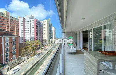 Apartamento com 3 dormitórios à venda, 160 m² por r$ 2.550.000,00 - embaré - santos/sp