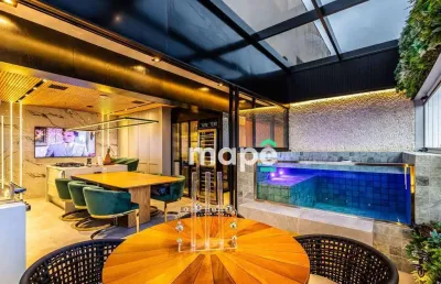 Cobertura à venda, 142 m² por r$ 3.300.000,00 - embaré - santos/sp