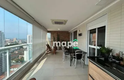 Apartamento com 3 dormitórios à venda, 127 m² por r$ 1.915.000,00 - boqueirão - santos/sp