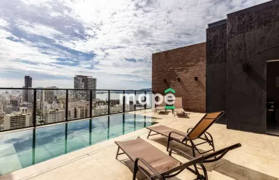 Cobertura com 4 dormitórios à venda, 320 m² por r$ 5.000.000,00 - josé menino - santos/sp