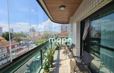 Apartamento com 3 dormitórios à venda, 149 m² por r$ 1.060.000,00 - embaré - santos/sp