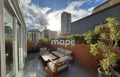 Apartamento garden com 3 dormitórios à venda, 188 m² por r$ 2.600.000,00 - gonzaga - santos/sp