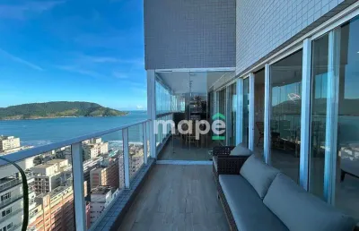 Apartamento duplex com 4 dormitórios, 234 m² - venda por r$ 5.500.000,00 ou aluguel por r$ 48.431,01/mês - embaré - santos/sp