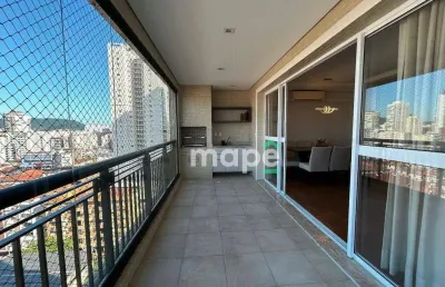 Apartamento com 3 dormitórios, 151 m² - venda por r$ 1.980.000,00 ou aluguel por r$ 13.000,00/mês - embaré - santos/sp