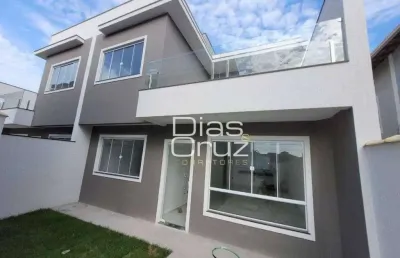 Espetacular casa com 3 quartos à venda, village rio das ostras - rio das ostras/rj