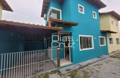 Duplex em condomínio no jardim mariléa em rio das ostras, 2 suítes
