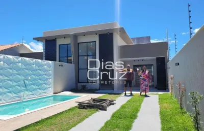 Casa de alto padrão com 3 quartos à venda, 105 m² por r$ 850.000 - ouro verde - rio das ostras/rj