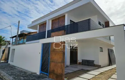 Casa vista mar com 3 quartos à venda, recreio - rio das ostras/rj