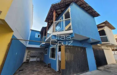 Casa bem próxima a amaral peixoto com 2 quartos à venda, jardim campomar - rio das ostras/rj