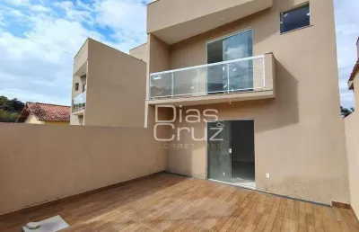 Duplex independente no serramar em rio das ostras com 2 suítes