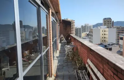 Apartamento cobertura à venda, 4 quartos, 2 suítes, 132m², 170m do metrô uruguai, tijuca-rj.
