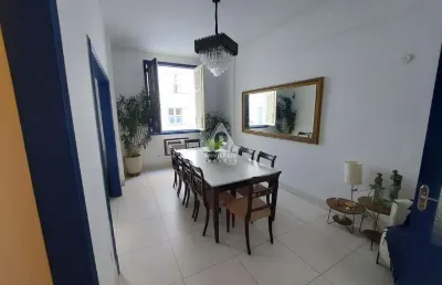 Apartamento excelente à venda, original 3 quartos, 2 banheiros, mobiliado, 106m², centro/rj.