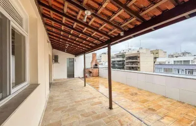 Cobertura linear à venda, 2 quartos, 2 banheiros, varanda goumet, 141m², tijuca/rj.
