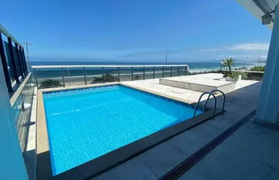 Barra da tijuca! cobertura frontal mar com 1080m² e 6 vagas na escritura. vista cinematográfica!