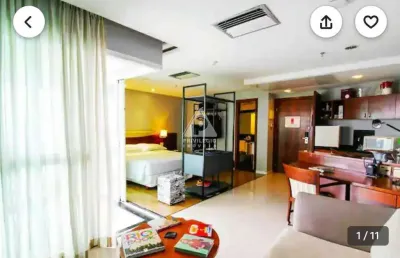 Wyndham rio barra - apart hotel decorado, com sala, quarto, varanda - praia