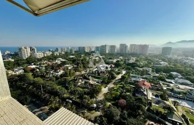 Apartamento duplex, 3 suítes, reformado, vista mar e lagoa, 2 vagas, 200m², mediterrâneo - barra da tijuca - rj