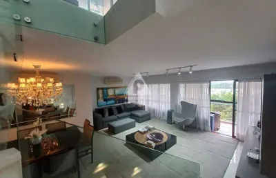 Cobertura duplex 278 m² 3 quartos ( 3 suíte ) na barra da tijuca - barra deck