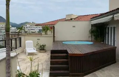 Cobertura 4 quartos(2suites) e piscina privativa na freguesia (jacarepaguá) e 277m²