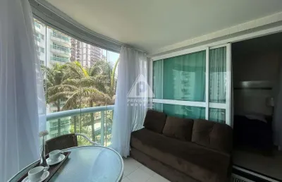 Flat à venda, 01 quarto, 01 vaga, vista mar, wyndham, barra da tijuca - rio de janeiro/rj