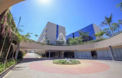 Duas salas comerciais com 50m² unificadas e 2 vagas de garagem em condomínio comercial na barra da tijuca