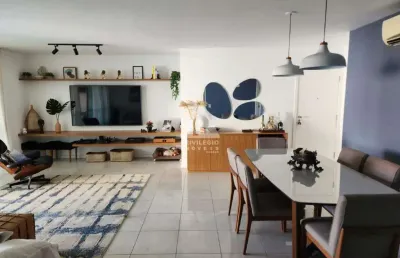 Atmosfera península: apto 4 quartos com varanda gourmet e vista para lagoa!