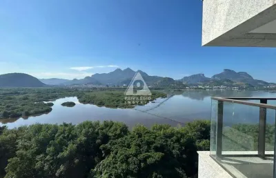 Apartamento de alto padrão com 2 suítes e vista para a lagoa - península
