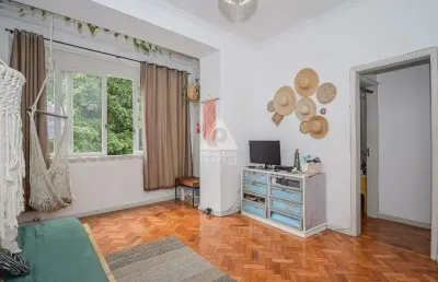 Apartamento no humaitá, 80m², 2 quartos, dependência completa!
