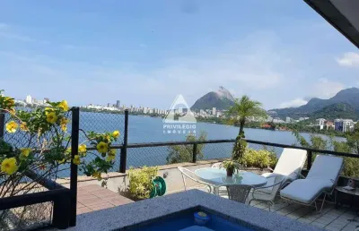 Cobertura à venda, 3 quartos, 1 suíte, 3 vagas, lagoa - rio de janeiro/rj