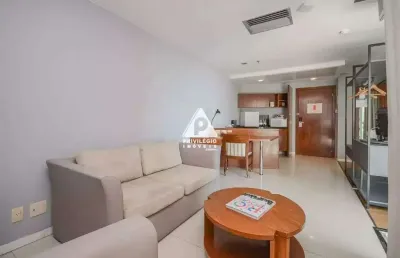 Flat a venda na barra: 1 quarto, mobiliado e em frente ao posto 4