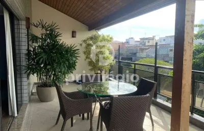 Cobertura duplex à venda, 5 quartos, 3 suítes, 2 vagas, recreio dos bandeirantes - rio de janeiro/rj