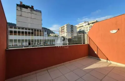 Cobertura duplex com 2 quartos e área externa, vaga no humaità