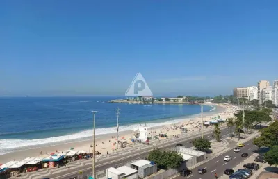 Apartamento a venda: av. atlântica, 3 quartos, 1 suíte, vista mar, posto 5.