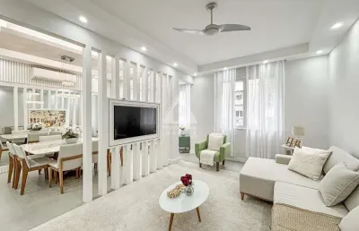 Apartamento à venda, 3 quartos, 1 suíte, 1 vaga, mobiliado copacabana - rio de janeiro/rj