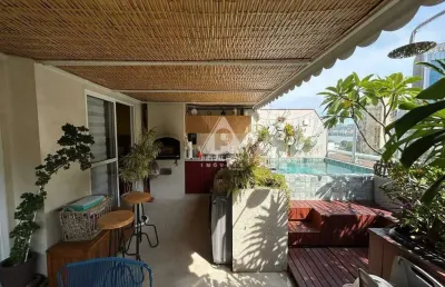 Cobertura à venda, 3 quartos, 2 suítes, 1 vaga, humaitá - rio de janeiro/rj