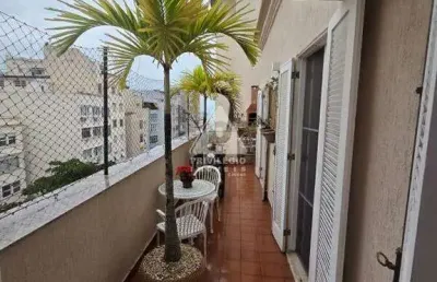 Apartamento 204m². rua gomes carneiro, vista lateral praia ipanema, com varanda, churrasqueira, 4 quartos, sendo 1 suíte, sala 3 ambientes e 1 vaga