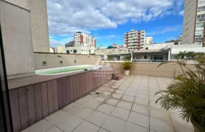 Cobertura 4 quartos, suíte master, closet, 223 mts, 2 vagas de garagem em ipanema.