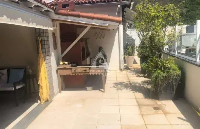 Cobertura linear 3 quartos, suíte, espaço gourmet, churrasqueira, 180 mts, 1 vaga de garagem, em copacabana