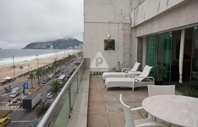 Cobertura linear, 4 quartos, suítes, closet,180mts, vista para o mar, 2 vagas de garagem, em ipanema.