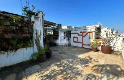 Cobertura 3 quartos, suíte, área gourmet, ducha, churrasqueira, 240 m², 1 vaga de garagem, em ipanema, próximo ao metrô