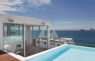 Cobertura, 3 quartos, suítes, varanda, piscina, 330 mts, 2 vagas de garagem, em ipanema.
