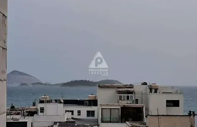 Cobertura duplex, 5 quartos, 3 vagas em ipanema, vista mar, quadra da praia