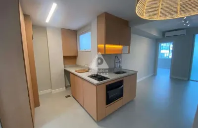 2 quartos, 1 suíte, 1 vaga na escritura! leblon! 54m²