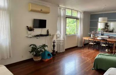 Amplo apartamento 3 quartos com 123m² em laranjeiras – vista verde e sol da manhã!