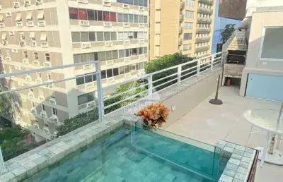 Cobertura à venda, 4 quartos, 2 suítes, 2 vagas, leblon - rio de janeiro/rj