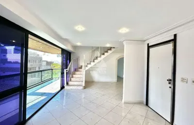 Cobertura duplex 4 quartos com vista livre, 2 vagas, 3 suites!