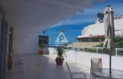 Cobertura linear no leblon com 3 quartos, quadra da praia, com 324.0m², planta circular