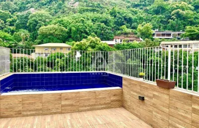 Cobertura à venda, 5 quartos, 1 suíte, 2 vagas, laranjeiras - rio de janeiro/rj