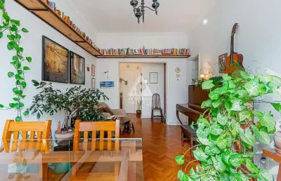 Apartamento silencioso de 2 quartos, 1 banheiro, 64 m2 em botafogo.